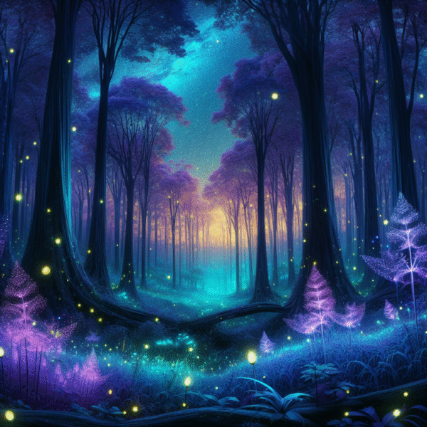 Celestial Forest: A Symphony of Colors